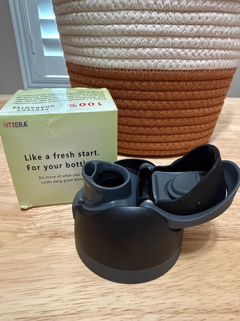 Replacement Black Owala Water Bottle Lid with Flip Spout - New in box!